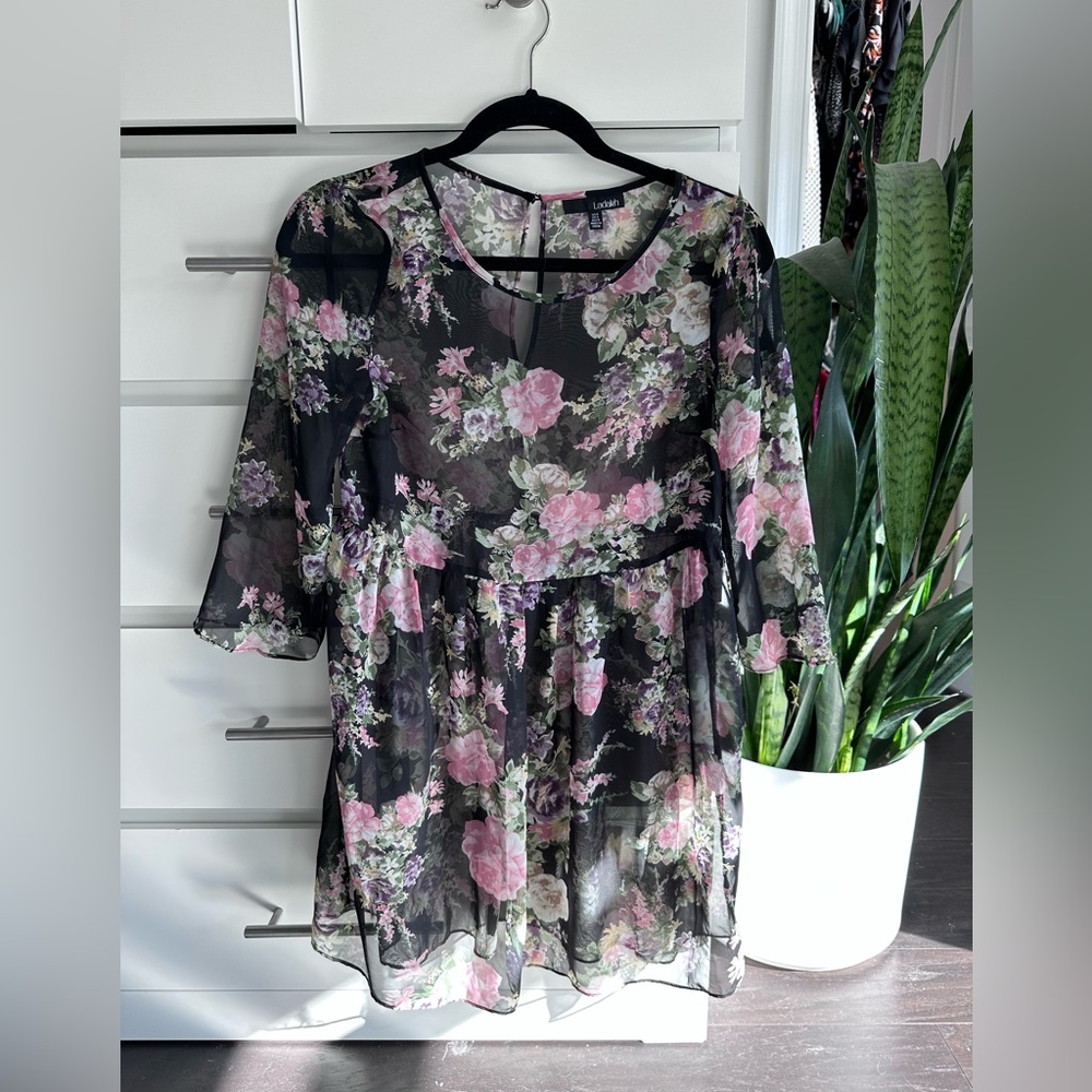 Ladakh sheer floral dress